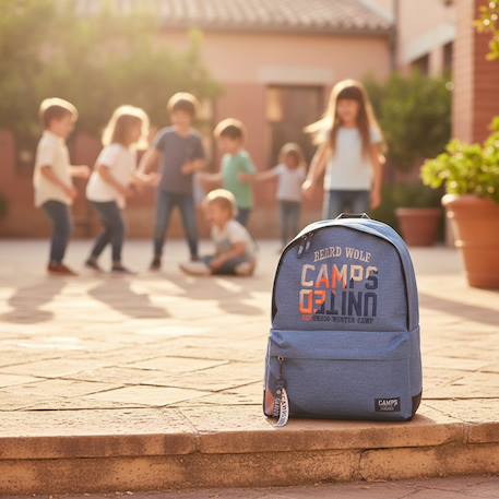 Sac à dos enfant camps 42 cm – poche zippée et dragonne Bleu 2 - vertbaudet enfant 