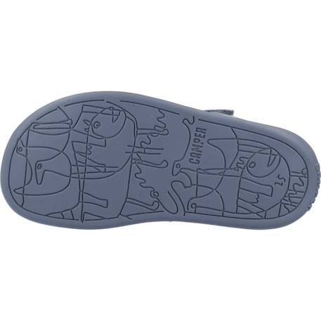 Sandales garçon cuir bicho twins Bleu marron 6 - vertbaudet enfant 