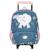 Cartable à roulettes 4 roues étoilé cheval bella sara – 43 cm Blanc / rose / clair 1 - vertbaudet enfant 