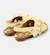 Sandales fille cuir RIGHT KIDS TWINS Jaune pastel+Noir 4 - vertbaudet enfant 