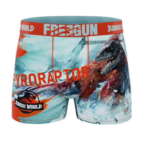 Lot de 3 boxers junior jurassic Orange/vert/noir/turquoise 4 - vertbaudet enfant 