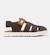 Sandales garçon cuir ORUGA Marron moyen 1 - vertbaudet enfant 
