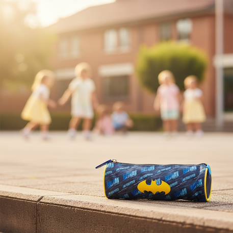 Trousse ronde batman 22 cm – tirette en gomme 2 compartiments Noir 2 - vertbaudet enfant 