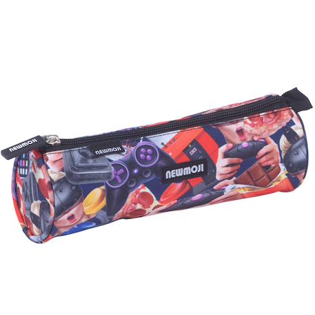 Fille-Accessoires-Fourniture scolaire-Trousse ronde gamer en tissu synthétique newmoji