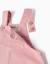 Robe salopette en sergé avec ourlet à volants Rose clair 3 - vertbaudet enfant 