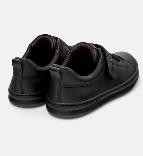 Baskets garçon smooth leather runner four Noir 4 - vertbaudet enfant 