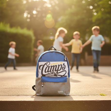 Sac à dos motif tigre en toile Bleu 2 - vertbaudet enfant 