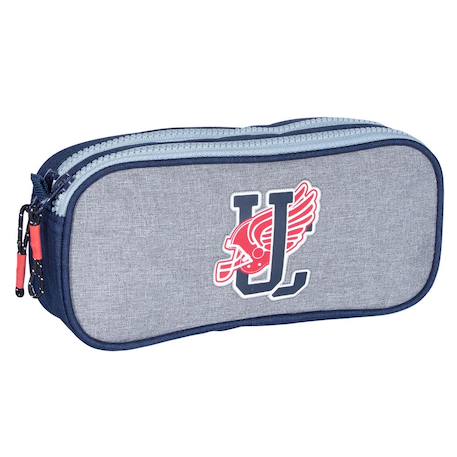 Fille-Trousse rectangulaire dynamic 2 compartiments zippés 22 cm