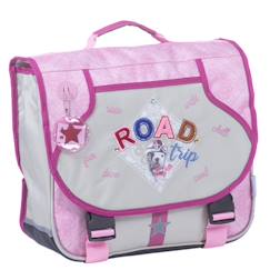 -Cartable tissu imprimé road trip teo jasmin 38 cm