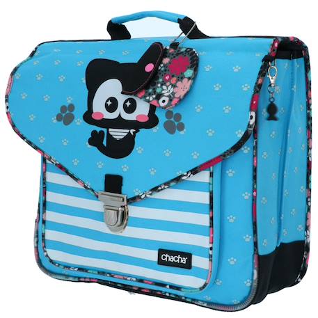 Cartable maternelle 36 cm chacha – motif chat 2 compartiments  - vertbaudet enfant