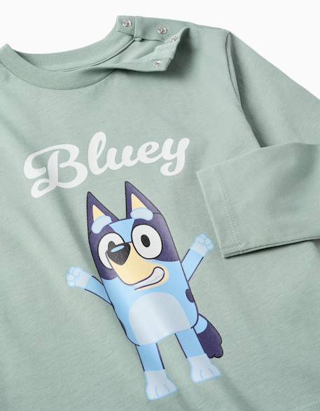 T-shirt en coton à manches longues et imprimé bluey Vert 3 - vertbaudet enfant 
