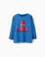 T-shirt en coton à manches longues et imprimé spider-man Bleu 1 - vertbaudet enfant 