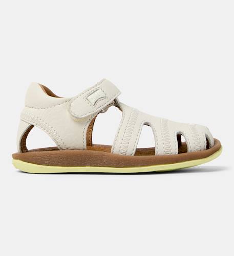 Sandales fille cuir BICHO Blanc natural 1 - vertbaudet enfant 