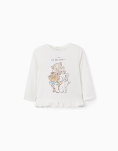 T-shirt en coton à manches longues avec les aristochats  - vertbaudet enfant