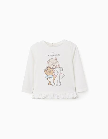 Bébé-T-shirt en coton à manches longues avec les aristochats