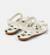 Sandales fille cuir RIGHT KIDS TWINS Blanc naturel+Rose pastel 4 - vertbaudet enfant 