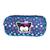Trousse rectangulaire 2 compartiments zip chacha cherry Bleu 1 - vertbaudet enfant 