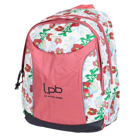 Sac à dos prairie 43 cm 2 compartiments zippés Rose 1 - vertbaudet enfant 