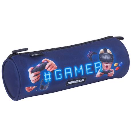 Fille-Accessoires-Cartable, trousse-Trousse ronde newmoji boy 22 cm (player)