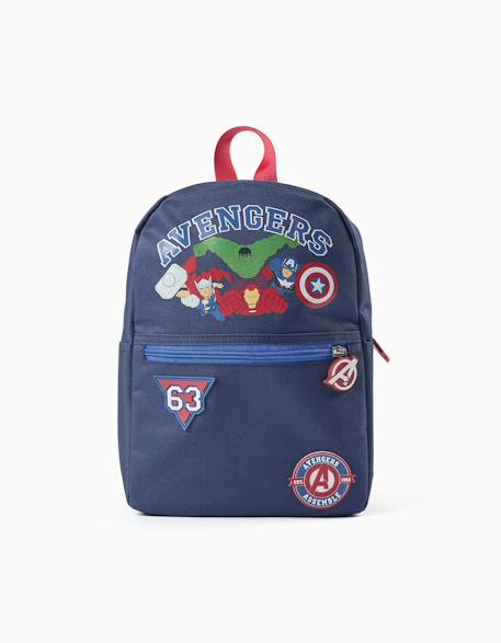 Sac à dos avec imprimés et patchs avengers - vertbaudet enfant Garçon-Accessoires-Fourniture scolaire-Cartable-Sac à dos avec imprimés et patchs avengers