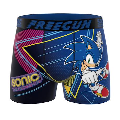 Lot de 3 boxers junior sonic Bleu/noir/rouge 2 - vertbaudet enfant 