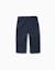 Pantalon ajusté en sergé avec cordon de serrage Beige clair+Bleu foncé 5 - vertbaudet enfant 