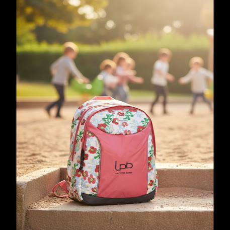 Sac à dos prairie 43 cm 2 compartiments zippés Rose 2 - vertbaudet enfant 