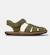 Sandales fille cuir BICHO Bleu marine+Vert moyen 7 - vertbaudet enfant 