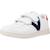 Baskets basses à scratch Blanc marino+Marine 4 - vertbaudet enfant 