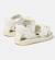 Sandales fille cuir BICHO FW TWINS Blanc naturel+Rose pastel 4 - vertbaudet enfant 