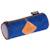 Trousse ronde 22 cm feather – tissu texturé et fermeture zippée dorée Bleu / bleu / marine 1 - vertbaudet enfant 