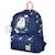 Sac à dos 42 cm hedwig 2 compartiments zippés - rayures réfléchissantes harry potter Bleu foncé 1 - vertbaudet enfant 