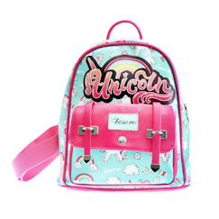 Sac à dos mini licorne 25 cm à détails fuchsia  - vertbaudet enfant