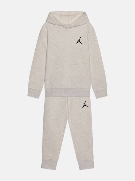 Ensemble deux pièces pour enfant sweat à capuche et pantalon Ecru+Gris 1 - vertbaudet enfant 