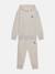 Ensemble deux pièces pour enfant sweat à capuche et pantalon Ecru+Gris 1 - vertbaudet enfant 