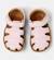 Sandales fille cuir BICHO Gris moyen+Rose pastel 8 - vertbaudet enfant 