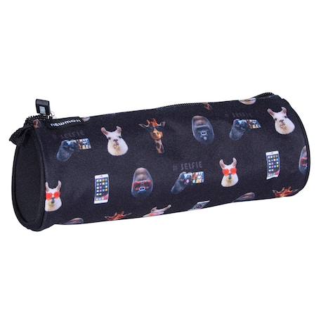 Fille-Accessoires-Cartable, trousse-Trousse ronde newmoji boy 22 cm (selfie)