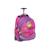 Sac à dos à roulettes 2 roues smiley world 45 cm – poignée télescopique Bleu / violet / clair / gris 1 - vertbaudet enfant 