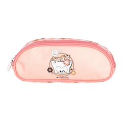 -Trousse chacha haricot double-zip tissu imprimé