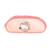 Trousse chacha haricot double-zip tissu imprimé Blanc / rose / clair 1 - vertbaudet enfant 