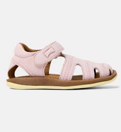 Chaussures-Chaussures bébé 17-26-Sandales fille cuir BICHO