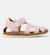 Sandales fille cuir BICHO Gris moyen+Rose pastel 6 - vertbaudet enfant 
