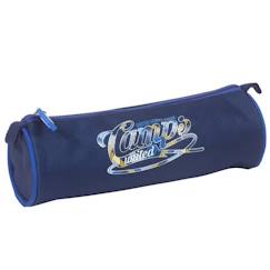 Jouet-Matériel scolaire-Trousse ronde tadify zippée 22 cm bleue nuit à anses