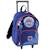 Sac à dos à roulettes deux compartiments us marshall 45 cm Bleu / rouge 1 - vertbaudet enfant 