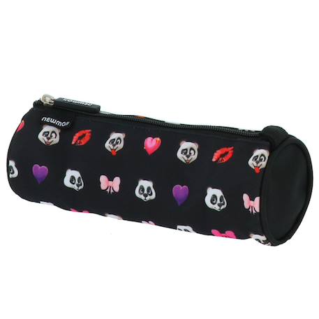 Fille-Trousse ronde zippée 22 cm motifs panda – newmoji