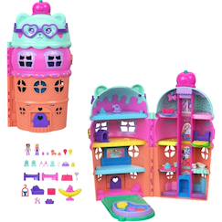 Jouet-Poupons et poupées-Polly pocket - coffret maison cornet de glace avec figurines