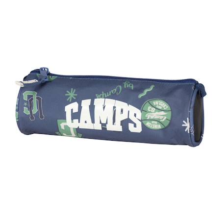 Trousse ronde camps – 22 cm cylindrique zippée Bleu marine 1 - vertbaudet enfant 