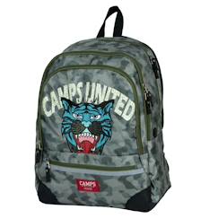 Sac à dos enfant camps 42 cm – tigre avec 2 compartiments zip  - vertbaudet enfant