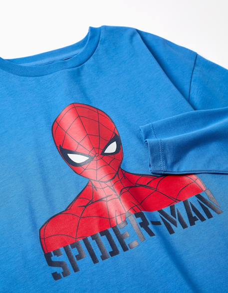 T-shirt en coton à manches longues et imprimé spider-man Bleu 3 - vertbaudet enfant 