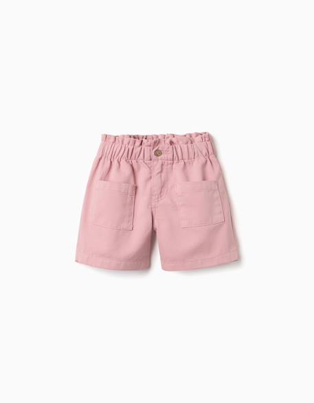 Fille-Short-Short en sergé avec poches à l'avant